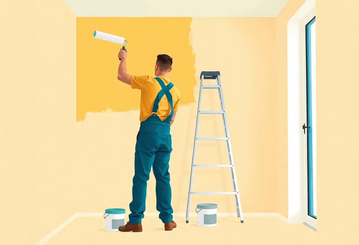 Peintre Fameck 57290 en intervention sur un chantier